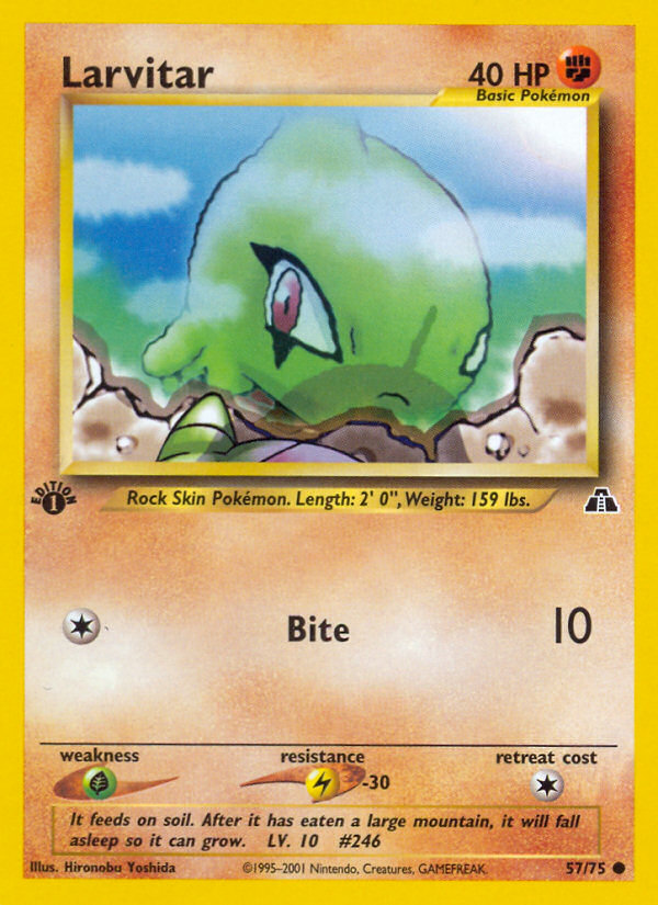 Larvitar (57/75) [Neo Discovery 1st Edition] | Rock City Comics