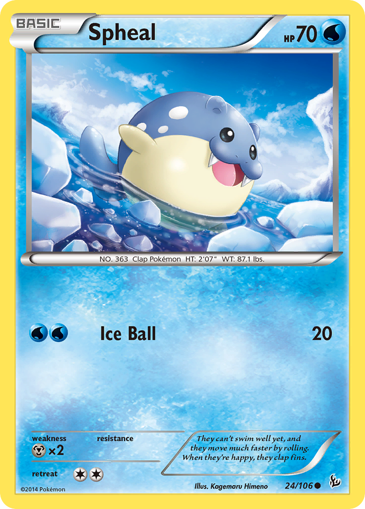 Spheal (24/106) [XY: Flashfire] | Rock City Comics