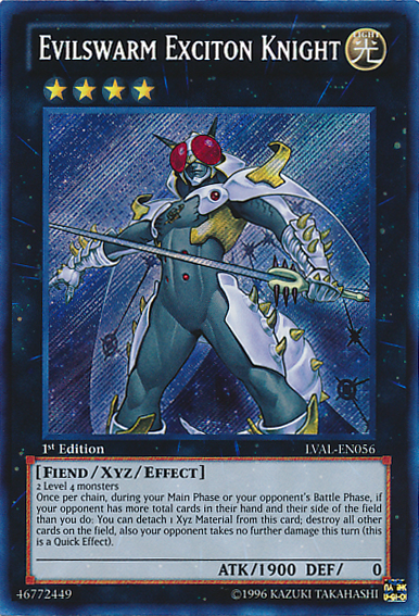 Evilswarm Exciton Knight [LVAL-EN056] Secret Rare | Rock City Comics