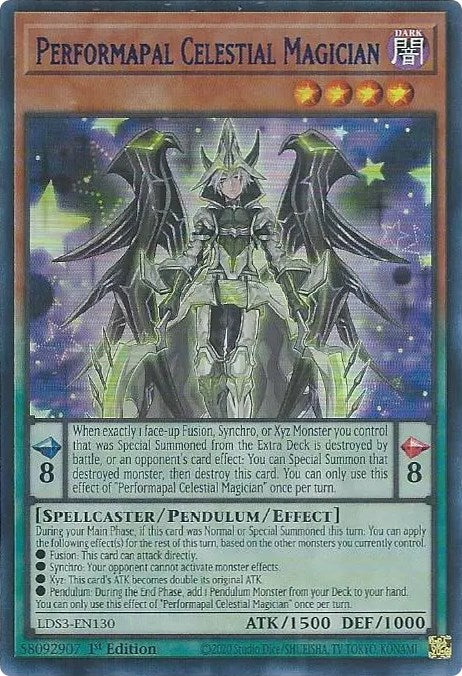 Performapal Celestial Magician (Blue) [LDS3-EN130] Ultra Rare | Rock City Comics