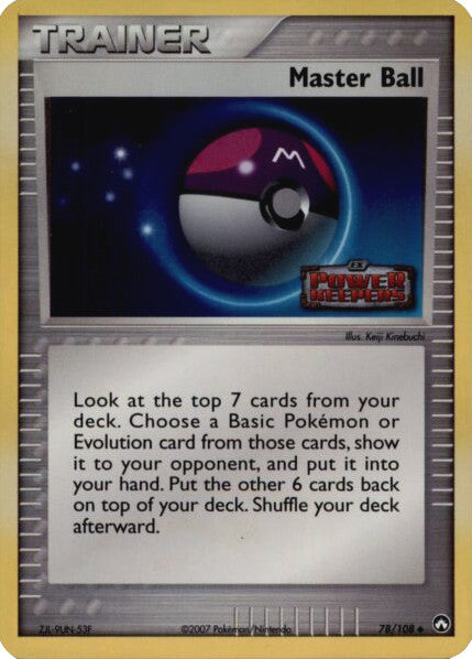 Master Ball (78/108) (Stamped) [EX: Power Keepers] | Rock City Comics