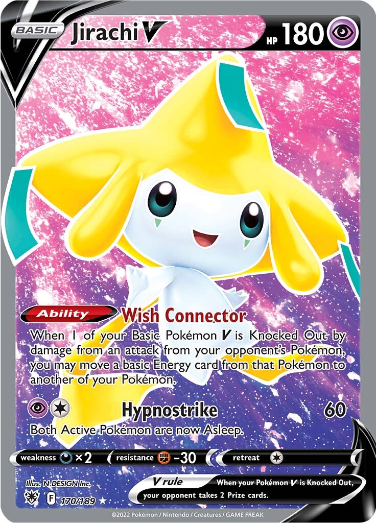 Jirachi V (170/189) [Sword & Shield: Astral Radiance] | Rock City Comics