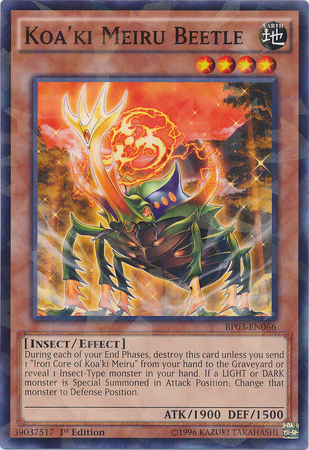 Koa'ki Meiru Beetle [BP03-EN066] Shatterfoil Rare | Rock City Comics