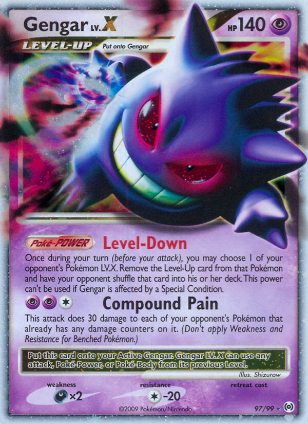 Gengar LV.X (97/99) [Platinum: Arceus] | Rock City Comics