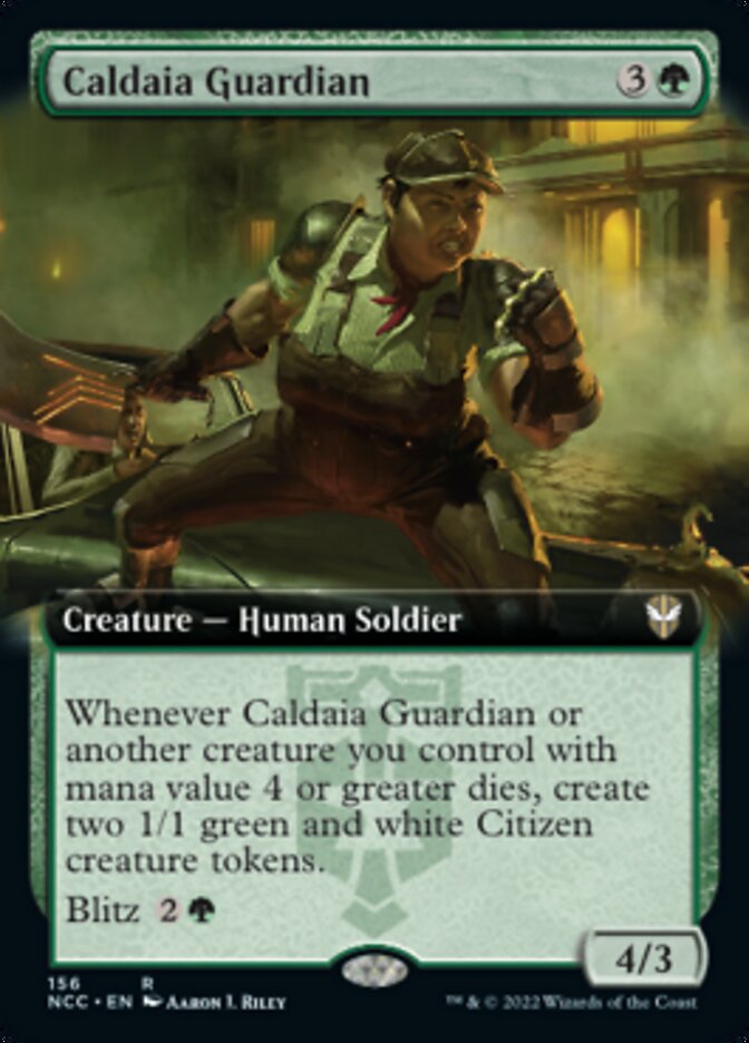 Caldaia Guardian (Extended Art) [Streets of New Capenna Commander] | Rock City Comics