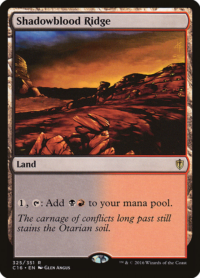 Shadowblood Ridge [Commander 2016] | Rock City Comics