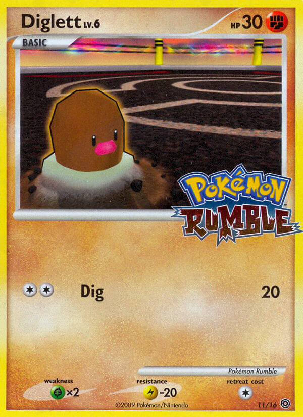 Diglett (11/16) [Pokémon Rumble] | Rock City Comics