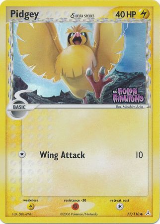 Pidgey (77/110) (Delta Species) (Stamped) [EX: Holon Phantoms] | Rock City Comics