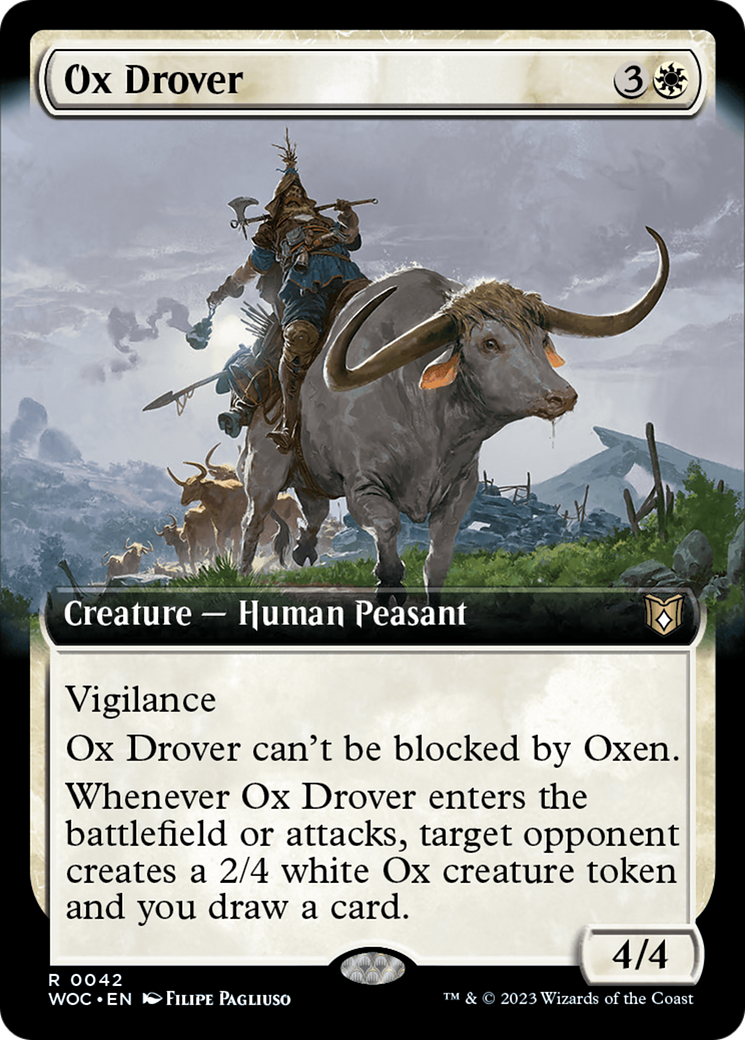 Ox Drover (Extended Art) [Wilds of Eldraine Commander] | Rock City Comics