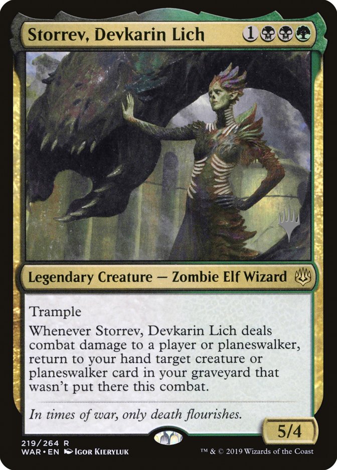 Storrev, Devkarin Lich (Promo Pack) [War of the Spark Promos] | Rock City Comics