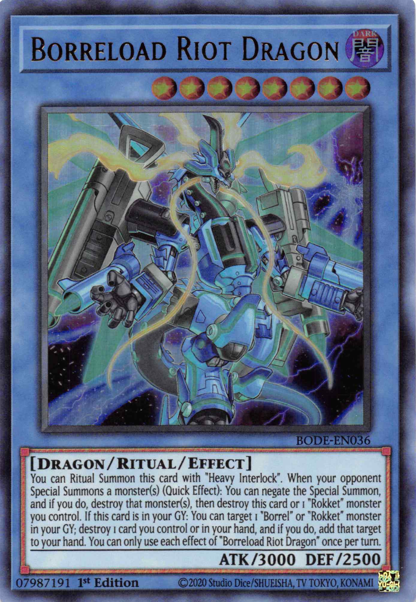 Borreload Riot Dragon [BODE-EN036] Ultra Rare | Rock City Comics