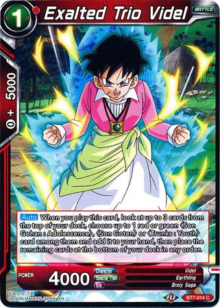 Exalted Trio Videl [BT7-014] | Rock City Comics