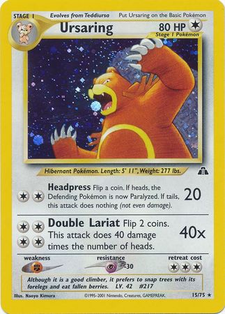 Ursaring (15/75) [Neo Discovery Unlimited] | Rock City Comics