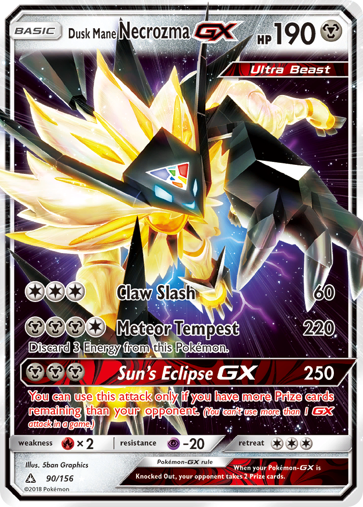 Dusk Mane Necrozma GX (90/156) [Sun & Moon: Ultra Prism] | Rock City Comics