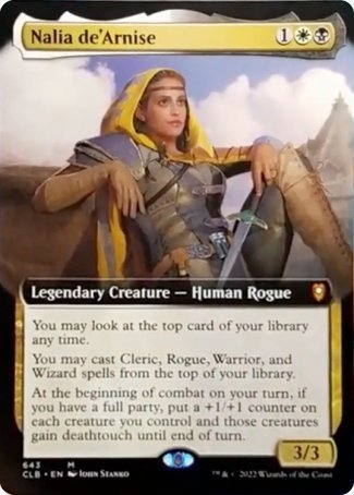 Nalia de'Arnise (Extended Art) [Commander Legends: Battle for Baldur's Gate] | Rock City Comics