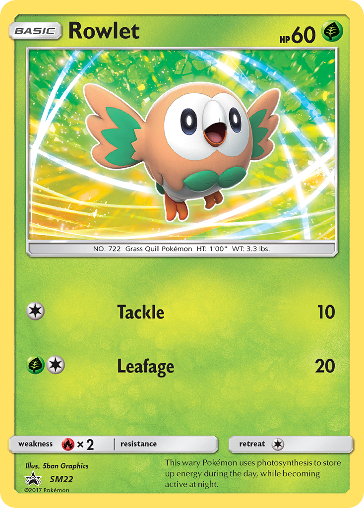 Rowlet (SM22) [Sun & Moon: Black Star Promos] | Rock City Comics