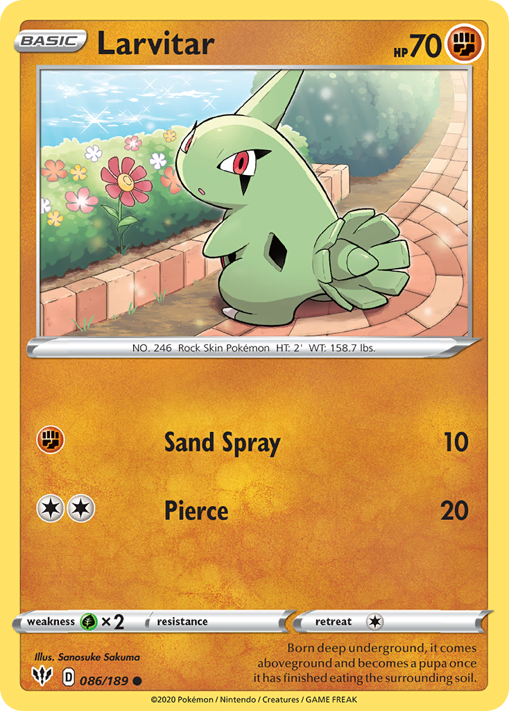 Larvitar (086/189) [Sword & Shield: Darkness Ablaze] | Rock City Comics