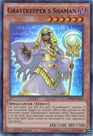 Gravekeeper's Shaman [MP14-EN214] Super Rare | Rock City Comics