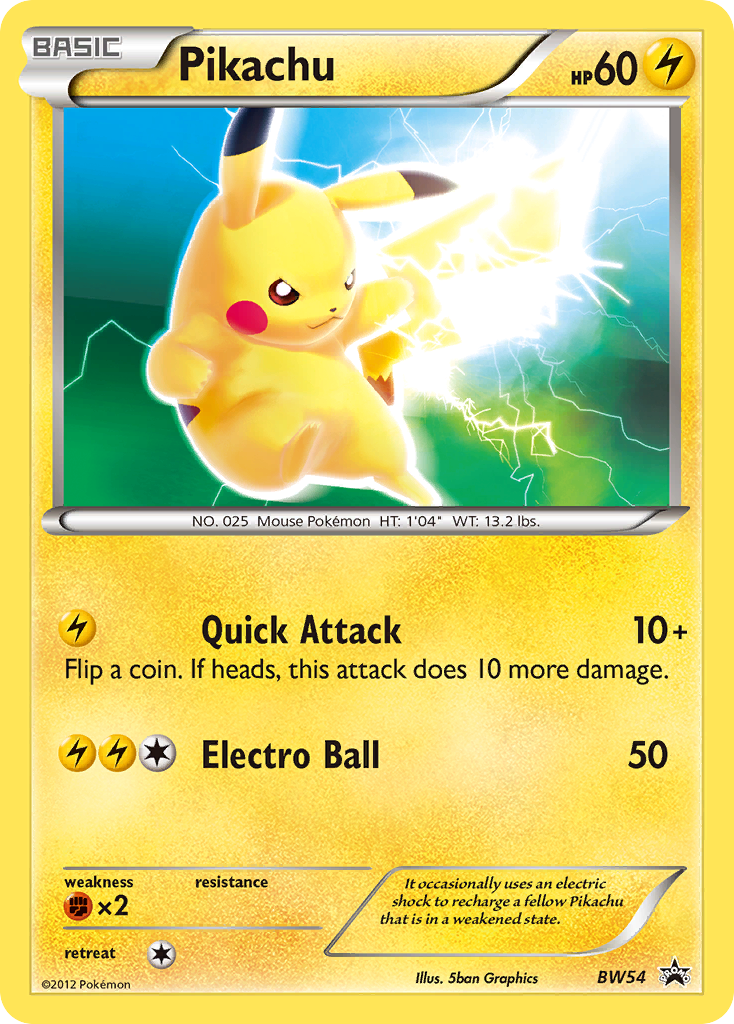 Pikachu (BW54) [Black & White: Black Star Promos] | Rock City Comics