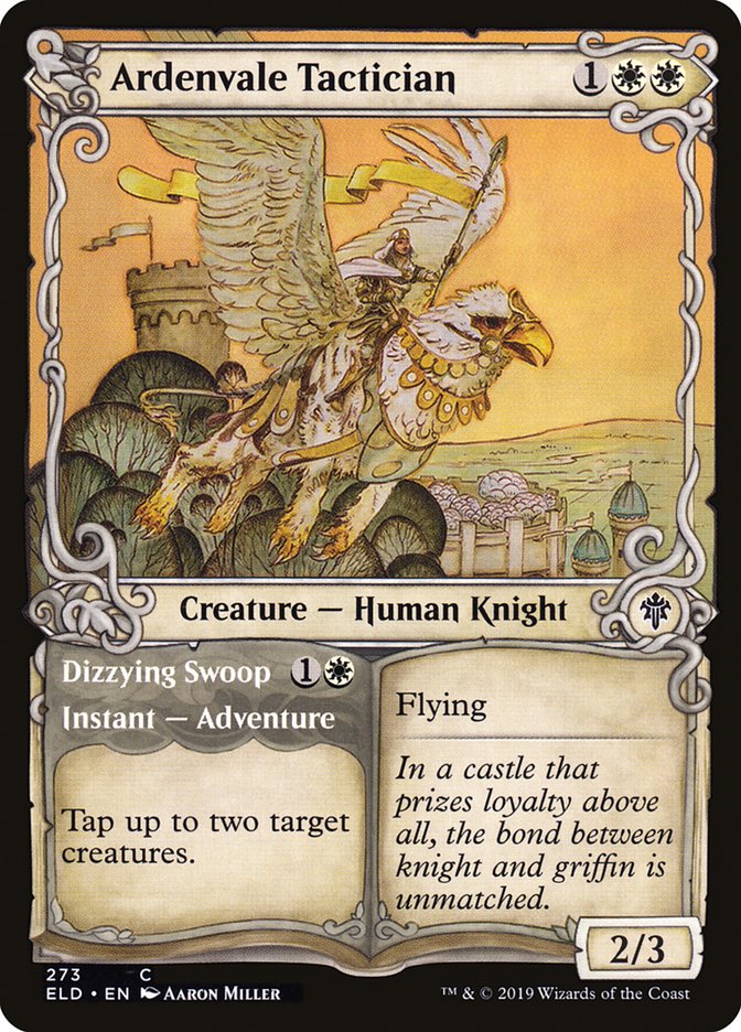 Ardenvale Tactician // Dizzying Swoop (Showcase) [Throne of Eldraine] | Rock City Comics