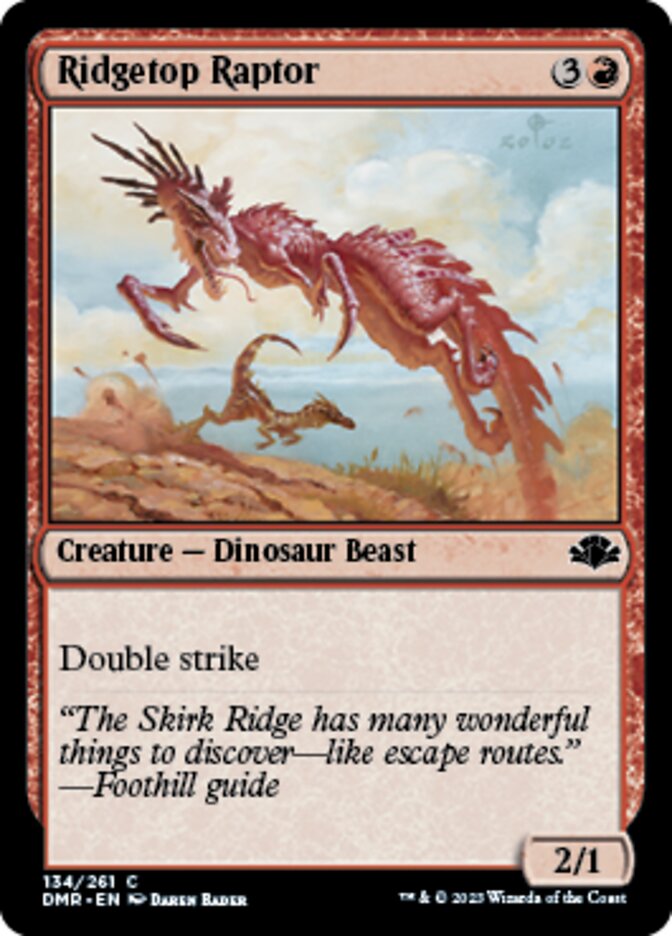 Ridgetop Raptor [Dominaria Remastered] | Rock City Comics