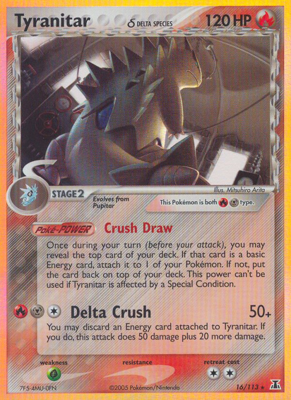 Tyranitar (16/113) (Delta Species) [EX: Delta Species] | Rock City Comics