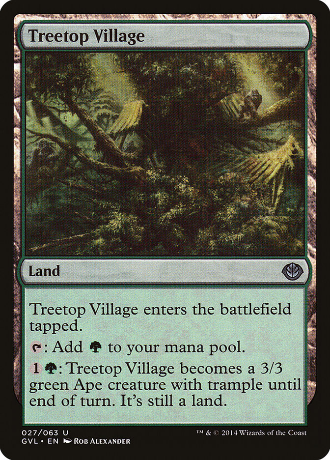 Treetop Village (Garruk vs. Liliana) [Duel Decks Anthology] | Rock City Comics