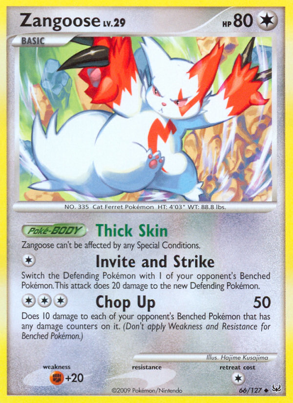 Zangoose (66/127) [Platinum: Base Set] | Rock City Comics