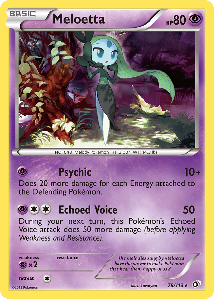 Meloetta (78/113) [Black & White: Legendary Treasures] | Rock City Comics