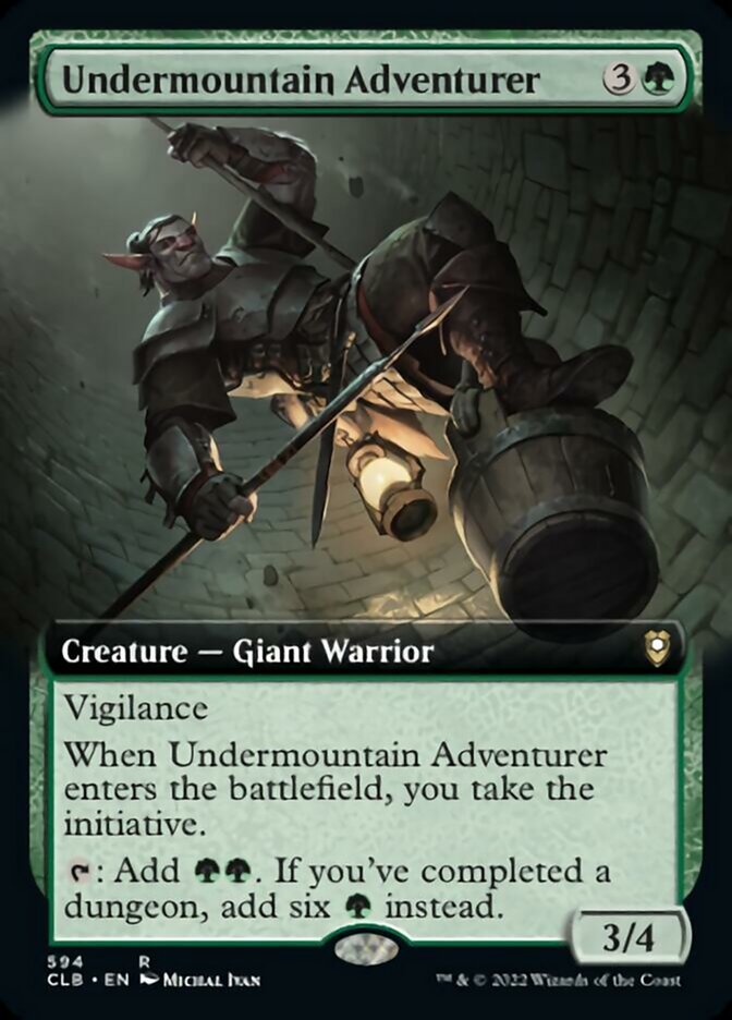 Undermountain Adventurer (Extended Art) [Commander Legends: Battle for Baldur's Gate] | Rock City Comics