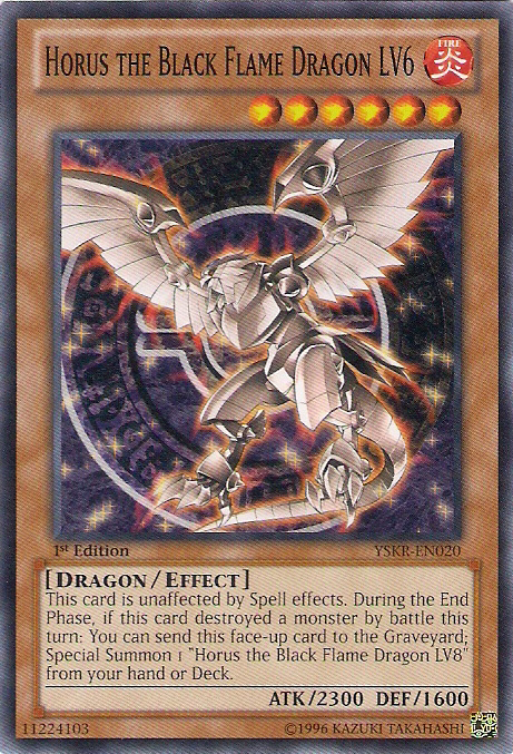 Horus the Black Flame Dragon LV6 [YSKR-EN020] Common | Rock City Comics