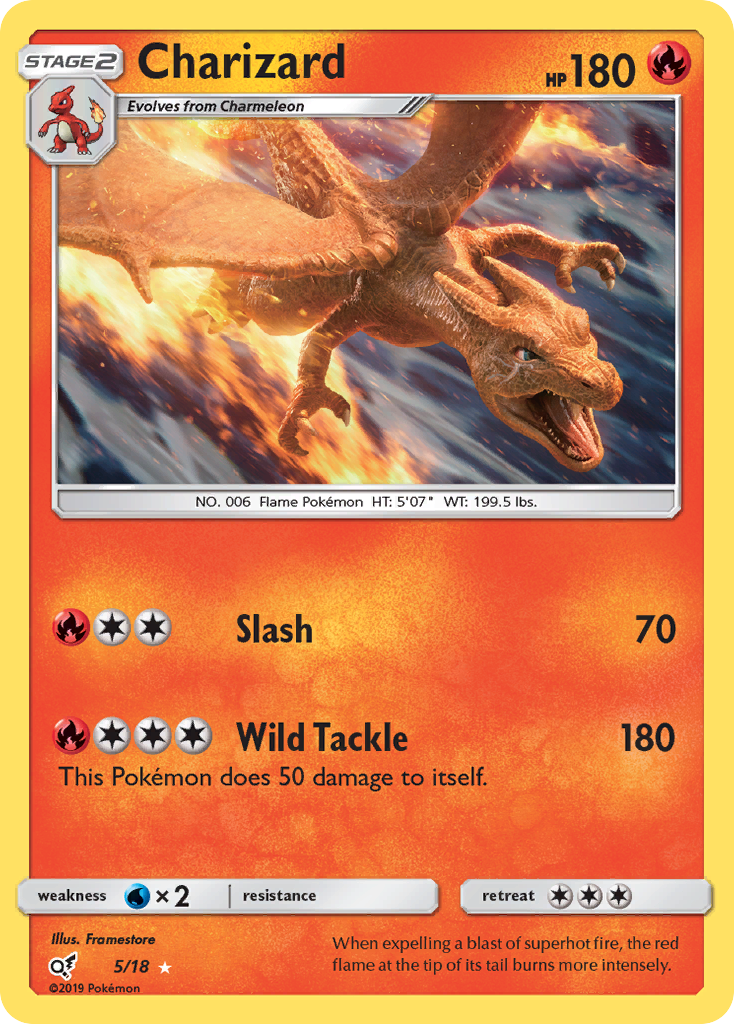 Charizard (5/18) [Sun & Moon: Detective Pikachu] | Rock City Comics