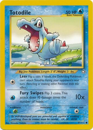 Totodile (81/111) [Neo Genesis Unlimited] | Rock City Comics