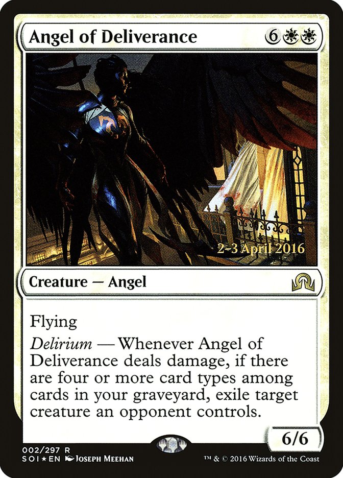 Angel of Deliverance [Shadows over Innistrad Prerelease Promos] | Rock City Comics