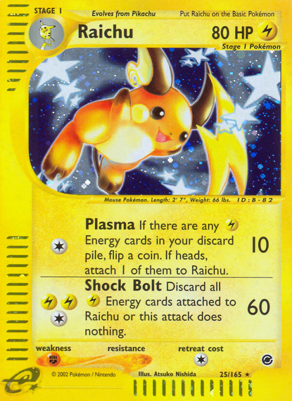 Raichu (25/165) [Expedition: Base Set] | Rock City Comics