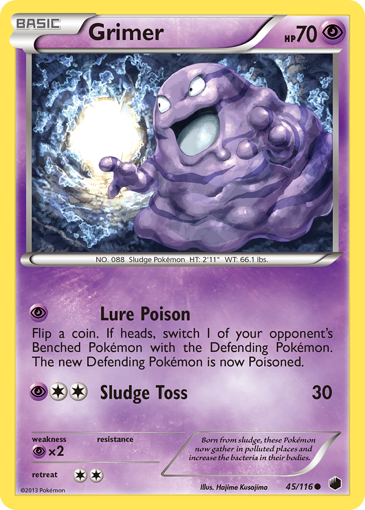 Grimer (45/116) [Black & White: Plasma Freeze] | Rock City Comics