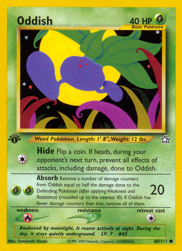 Oddish (68/111) [Neo Genesis 1st Edition] | Rock City Comics