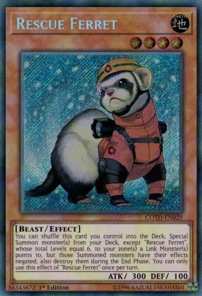 Rescue Ferret [COTD-EN029] Secret Rare | Rock City Comics