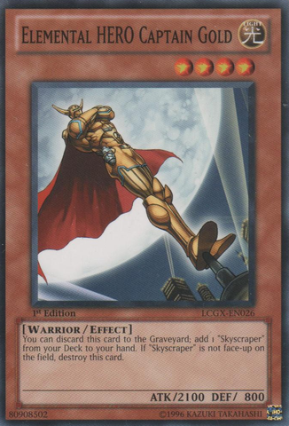 Elemental HERO Captain Gold [LCGX-EN026] Common | Rock City Comics