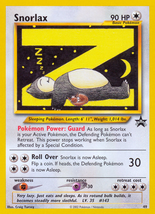 Snorlax (49) [Wizards of the Coast: Black Star Promos] | Rock City Comics