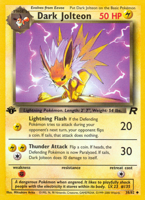 Dark Jolteon (38/82) [Team Rocket 1st Edition] | Rock City Comics