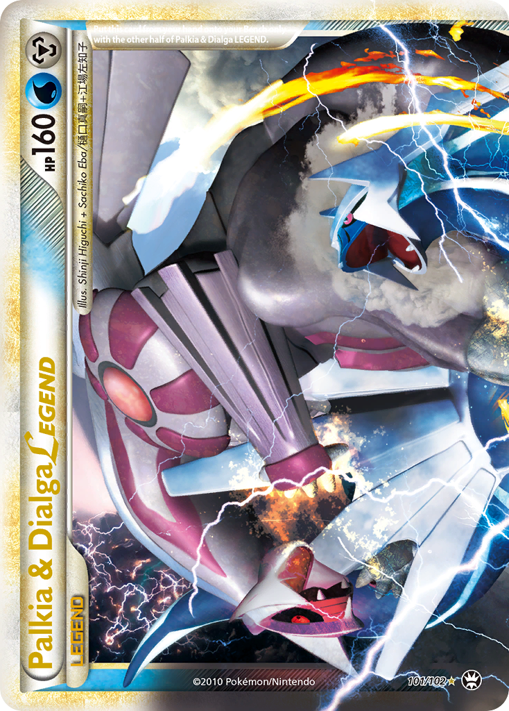 Palkia & Dialga LEGEND (101/102) [HeartGold & SoulSilver: Triumphant] | Rock City Comics