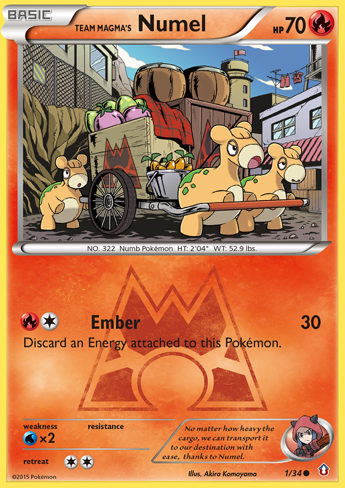 Team Magma's Numel (1/34) [XY: Double Crisis] | Rock City Comics