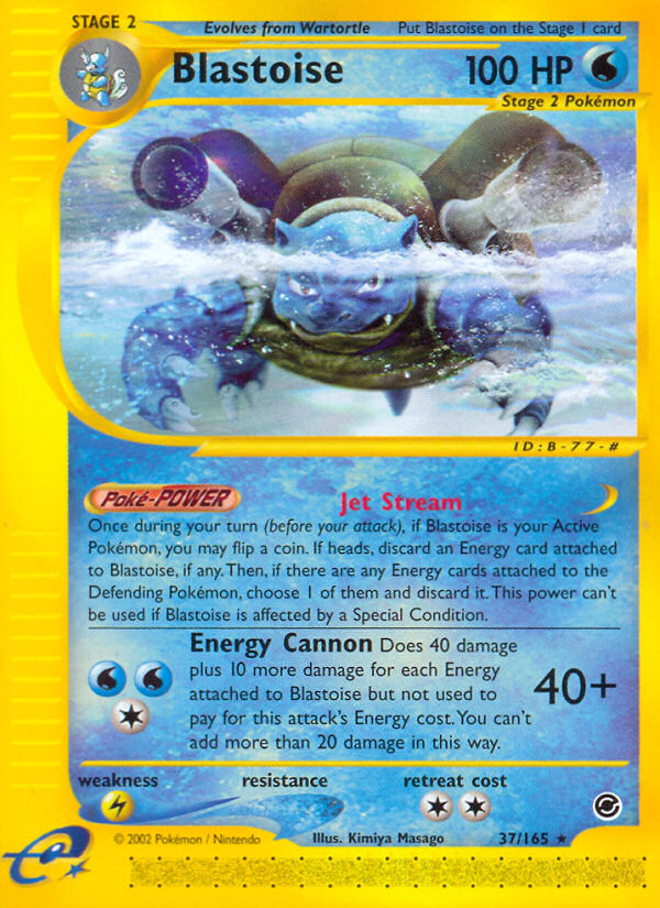 Blastoise (37/165) [Expedition: Base Set] | Rock City Comics