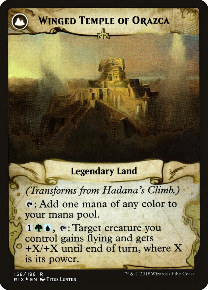 Hadana's Climb // Winged Temple of Orazca [Rivals of Ixalan Prerelease Promos] | Rock City Comics