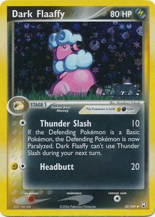 Dark Flaaffy (33/109) (Stamped) [EX: Team Rocket Returns] | Rock City Comics