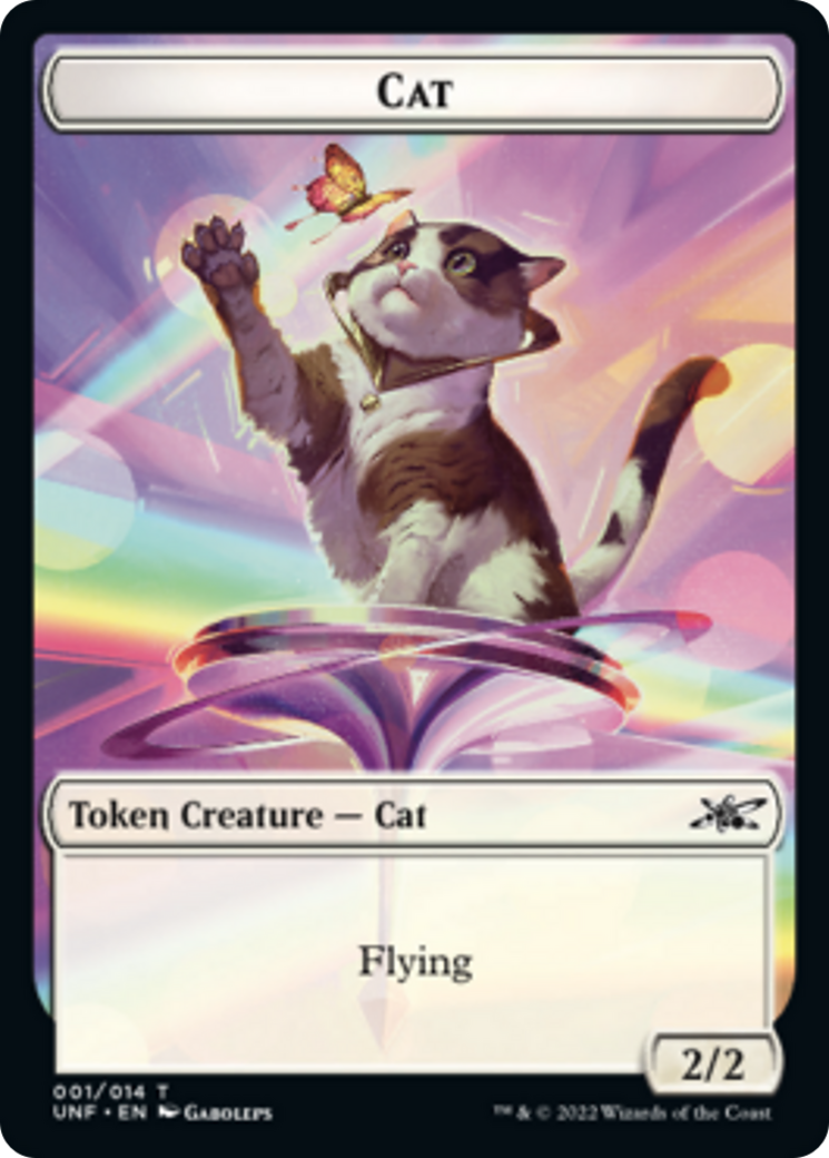 Cat // Balloon Double-sided Token [Unfinity Tokens] | Rock City Comics