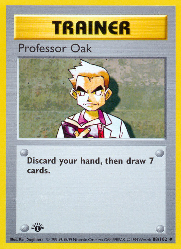 Professor Oak (88/102) (Shadowless) [Base Set 1st Edition] | Rock City Comics