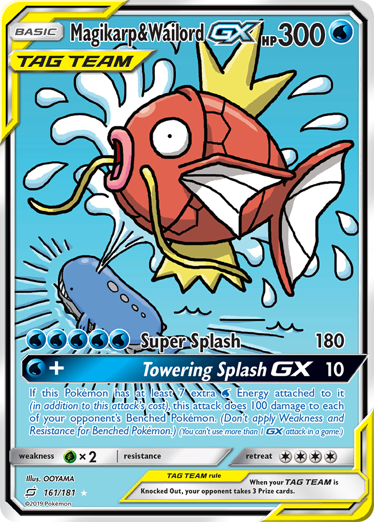 Magikarp & Wailord GX (161/181) [Sun & Moon: Team Up] | Rock City Comics