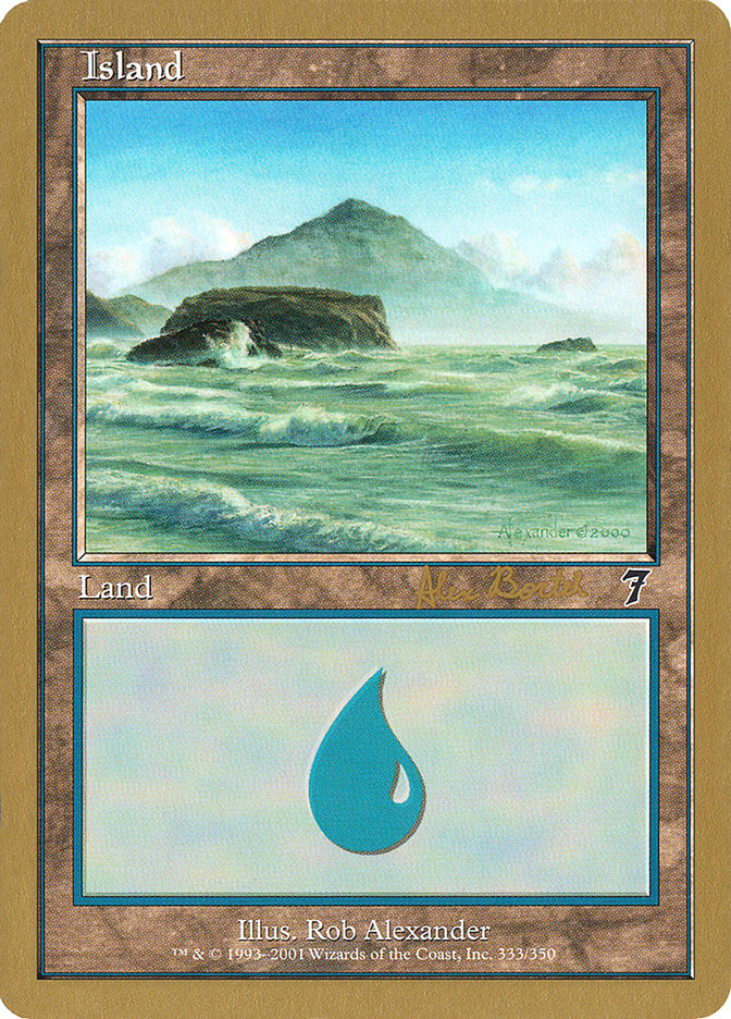 Island (ab333) (Alex Borteh) [World Championship Decks 2001] | Rock City Comics